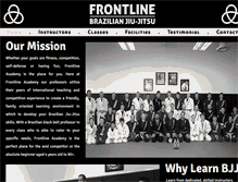 Tablet Screenshot of frontlinebjj.com